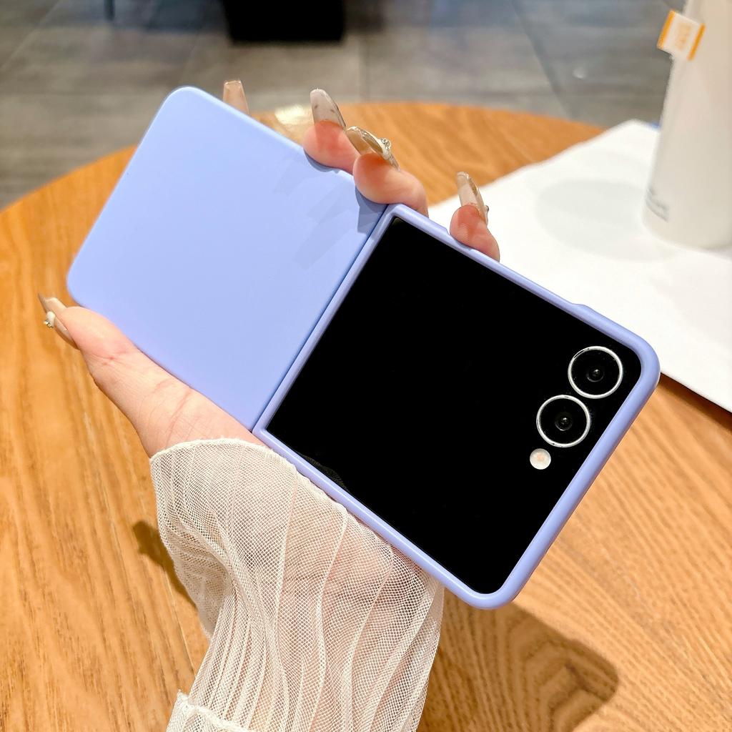 Luxury Matte Slim Candy Color Armor Case For Samsung Galaxy Z Flip 7 6 5 Zflip 4 3 Flip7 Solid Liquid Silicone Shockproof Cover