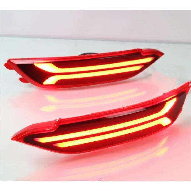 Car Flashing 1Set Car LED Reflector Light For Hyundai tucson 2015 2016 2017 2018 Rear Fog Lamp turn Signal Brake Light