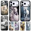 Beautiful White Horse Phone Case for iPhone 17 Air 16 15 11 12 14 13 Pro Max Shockproof Cover