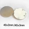 40x2mm 40x3mm Starker Rundmagnet Kommt mit doppelseitigem Klebeband 40*2 Für Kühlschränke zu Hause, Büros DIY 40*2mm 40*3mm