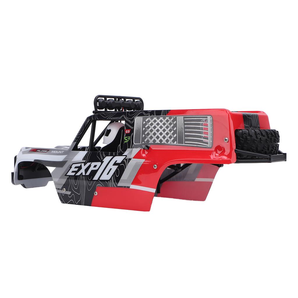 RC Car Shell Impact Resistant Lightweight Rubber Red Remote Control Car Body Shell Replacement for W