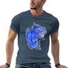 Blue Leopard Tshirt Quickdrying For A Boy Unisex T Shirt