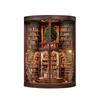 Zinkoo Wijsheidsringen Doe-het-zelf 3D Boekenkast Puzzle Houten Huis met Realistische Details LED Sfeerverlichting 356 Delen 21x17x14cm