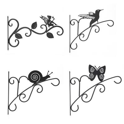 11.8inch Hanging Plant Bracket Heavy Duty Iron Decorative Wall Hanger Hooks Hanging Plant Bracket Hook for Bird Feeder Lanterns