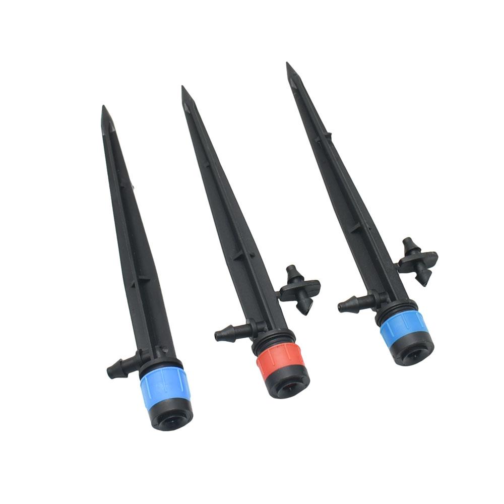 10 Pcs All-round Scattering Dripper Sprinklers With Support 13cm 360 Degrees Watering Sprinklers Garden Water Irrigation System