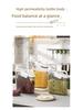 Japanese Style Transparent Rice Storage Jar with Measuring Cup, Moisture-Proof, Portable, for Home Kitchen Grain Storage
