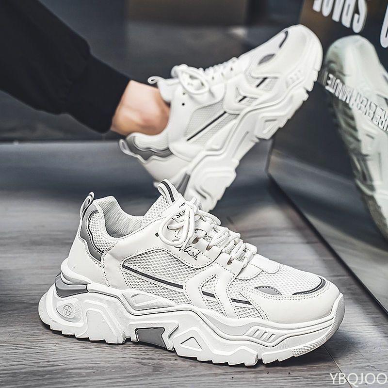 Men's Shoes Summer Breathable New Trend Versatile Sports Shoes Fashionable Casual Thick Sole Height Increasing Sneakers