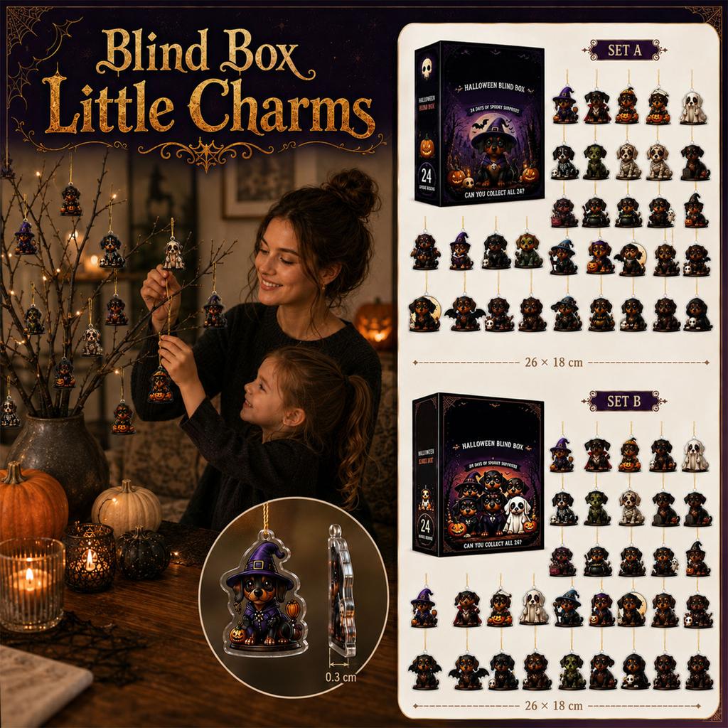 Halloween Advent Calendar with Boxes for Countdown Gift