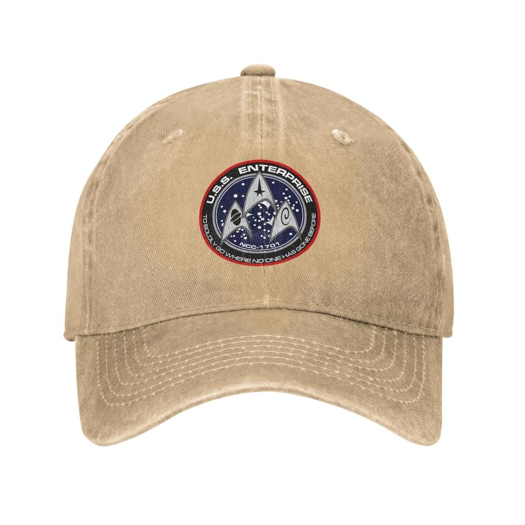Star Treks Science Fiction TV Series Denim Fabric Cap Casual Baseball Caps Adjustable Hat Summer Unisex Baseball Hats