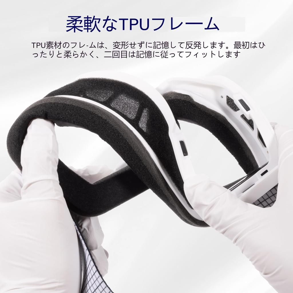 KAPVOE Ski and Snowboard Goggles with Double Magnetic Large HD and UV Protection Red and Snowfield Women's Anti-Fog Lenses, Removal, Mirror,