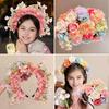 Rutschfestes Blumen-Stirnband für Mädchen, Bequeme, Flexible Haar-Accessoires mit Kunstblumen, Traditionelle Nationale Haarnadel für Hanfu-Party