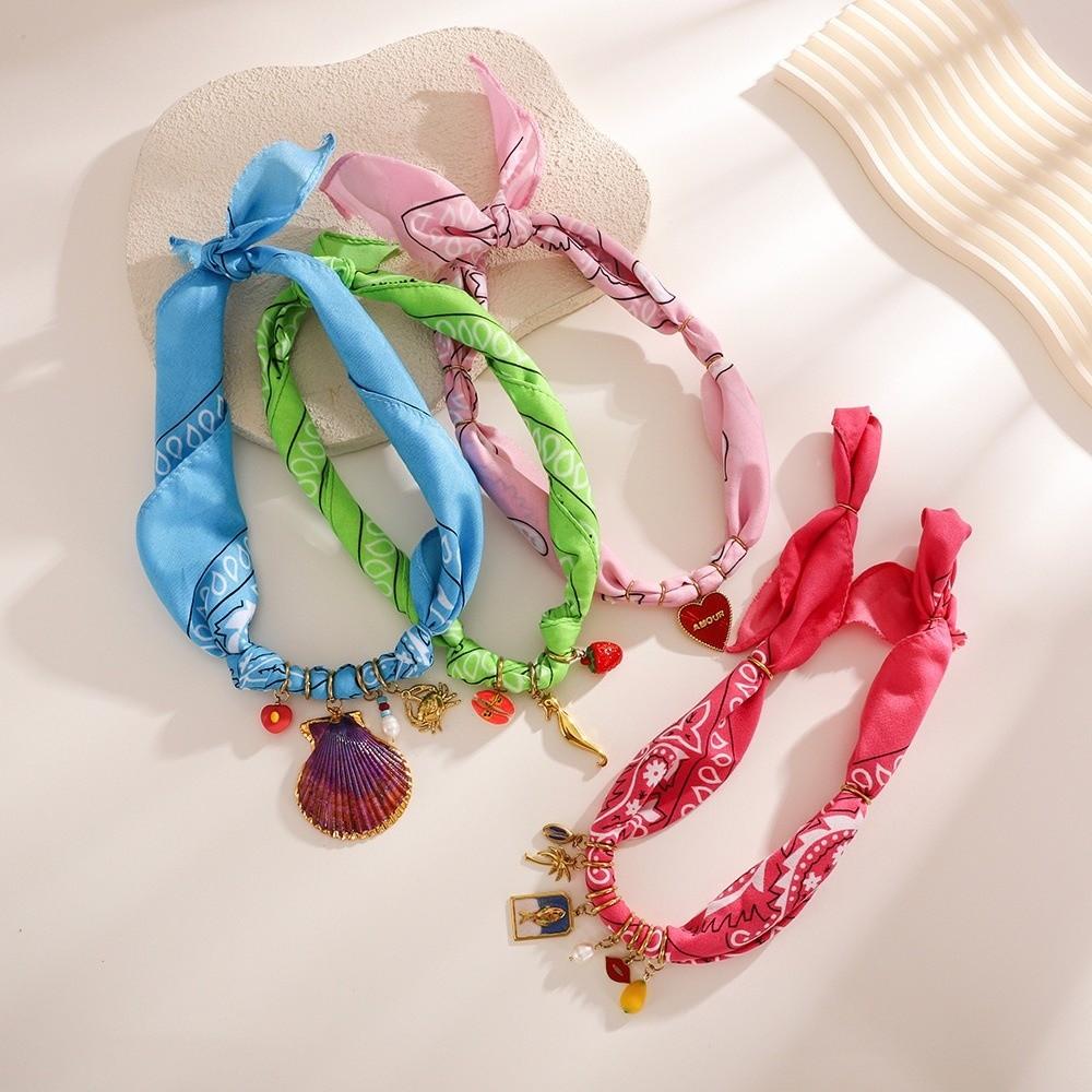 Colorful Collarbone Chain Cool Style Clavicle Chain New Scarves Necklace  Girls