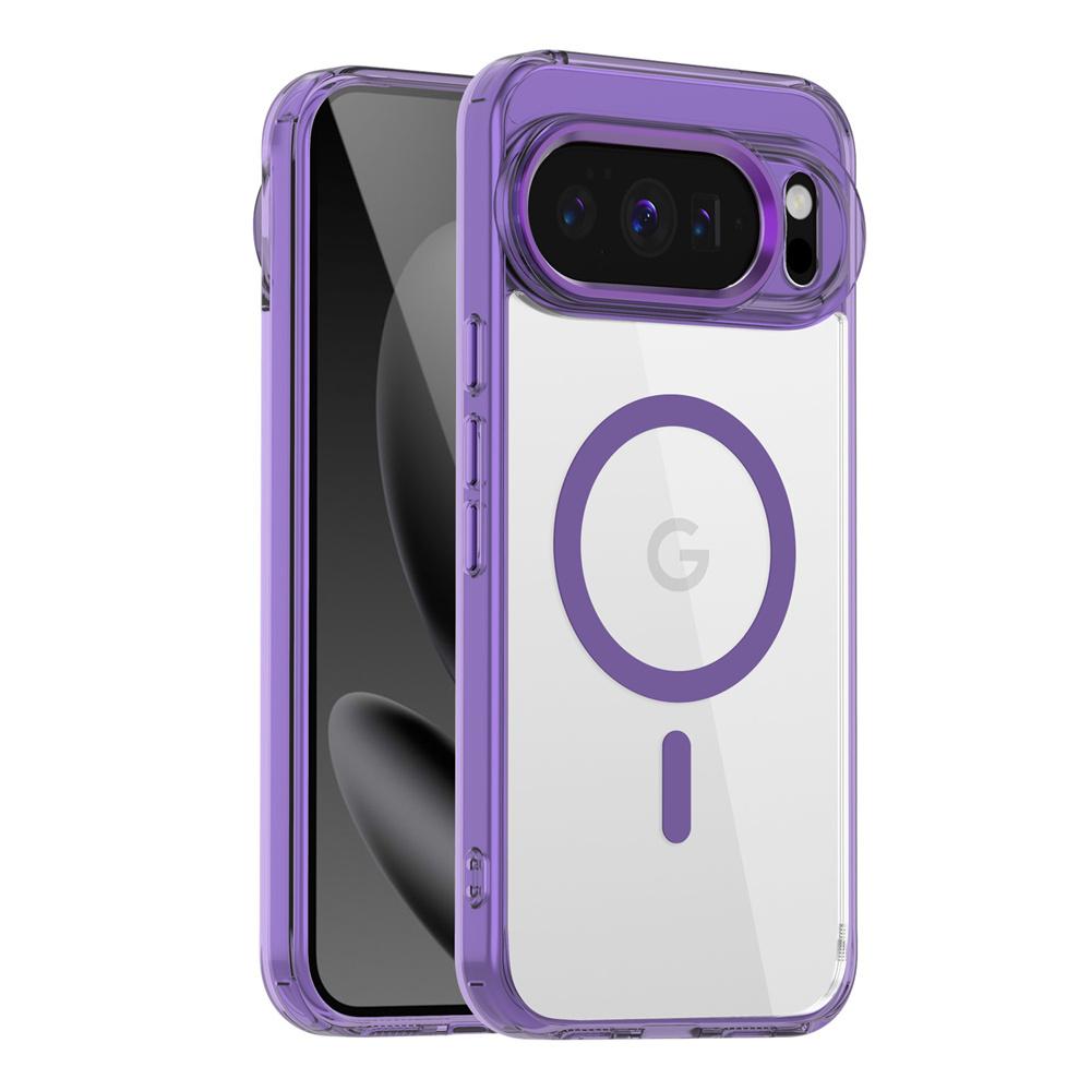 Luxury High Transparent Magnetic For Magsafe Wireless Charging Case For Google Pixel 9A 10 Pro XL Solid Color Bumper Back Cover