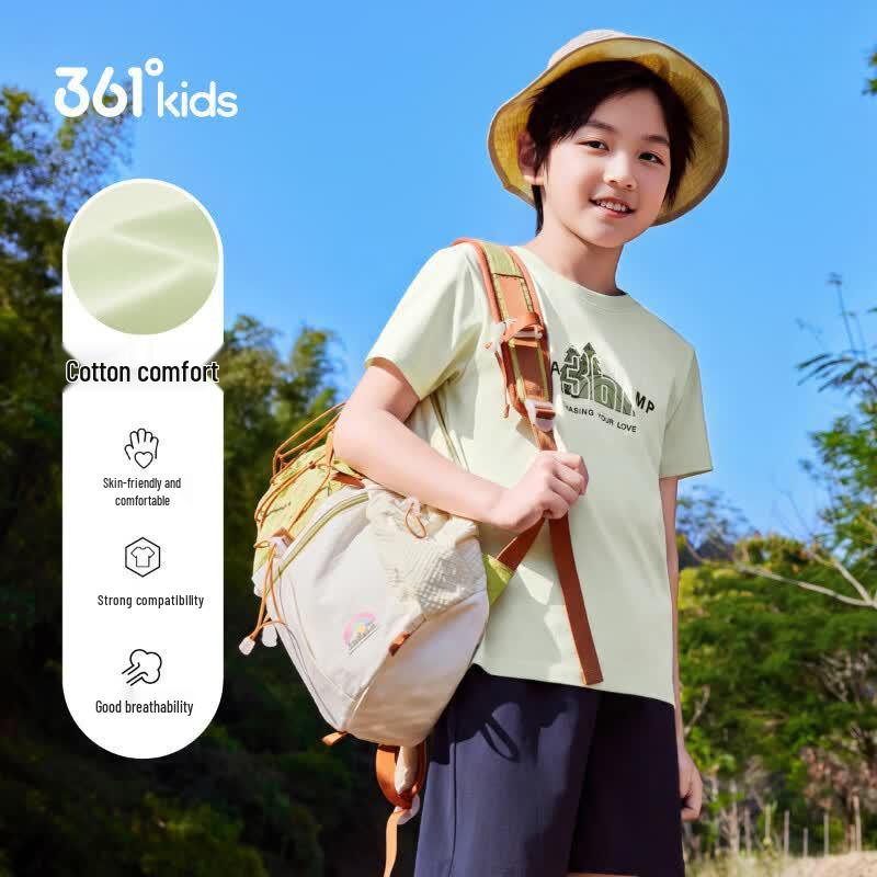 361° Kids' 2026 Summer Loose Breathable Short-Sleeve T-Shirt
