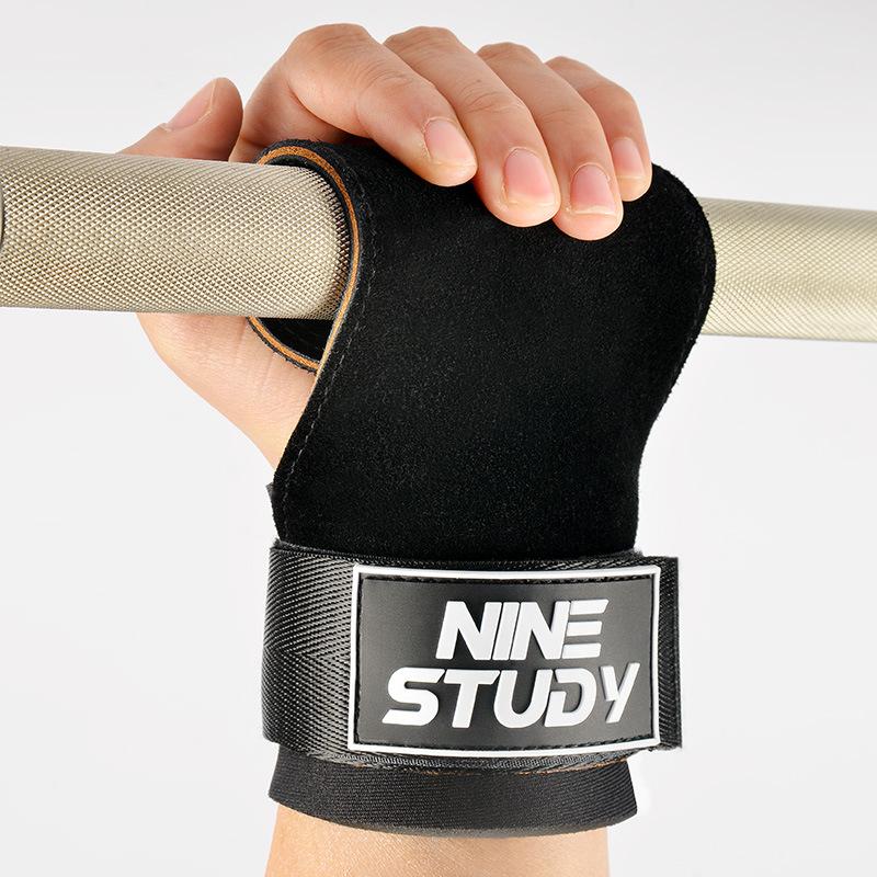 Cowhide Booster Bands Hard Pull-up Gloves Pull-up Bar Non-slip Wrist Assist Bands Fitness Wrist Guards Weightlifting Wrist Bands
