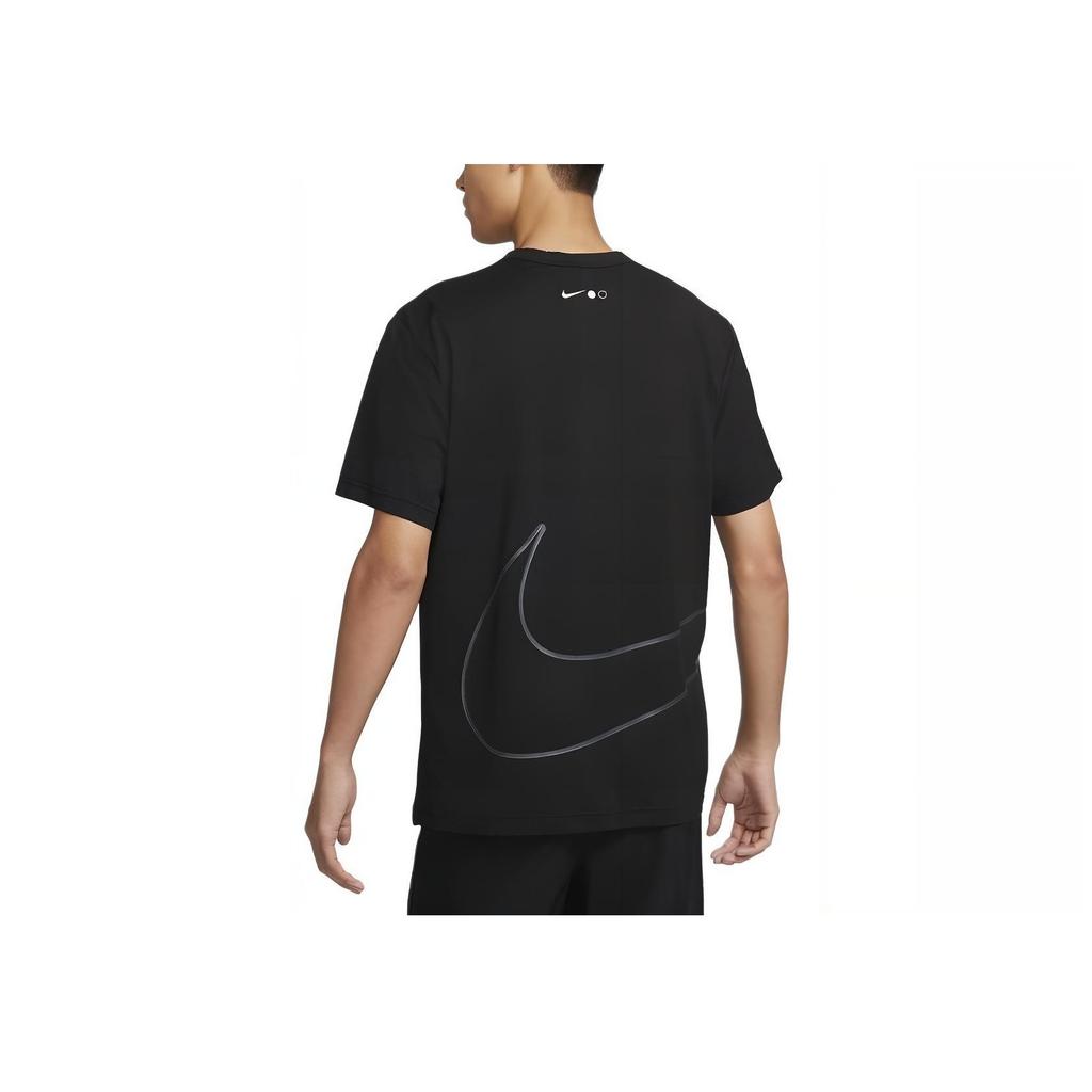 Nike Loose Soft Sweat-Wicking UV Protection Round Neck Short Sleeve T-Shirt Men Tops Black Anthracite HF4635-010