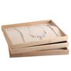 Solid Wood Jewelry Display Tray Stackable Necklace Pendant Drawer Organizer Gift