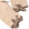 BOHOBOCO Women's 100% Cashmere Bow Gloves
