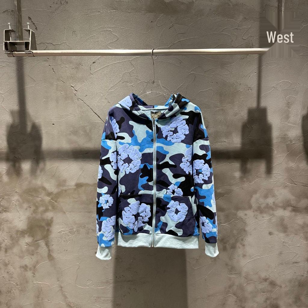 Sweat à capuche unisexe camouflage 2025 - Collection Automne/Hiver