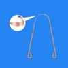 Stainless Steel U-Shaped Tongue Scraper Tongue Coating Odor Removal Fresh Breath Oral Cleaning Tongue Coating Brush Care Tool