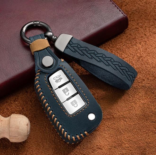 

Car Folding Key Case Cover Shell for X-Trail Qashqai J11 Juke Murano Micra Tiida Maxima Altima Kicks Protector Holder синій