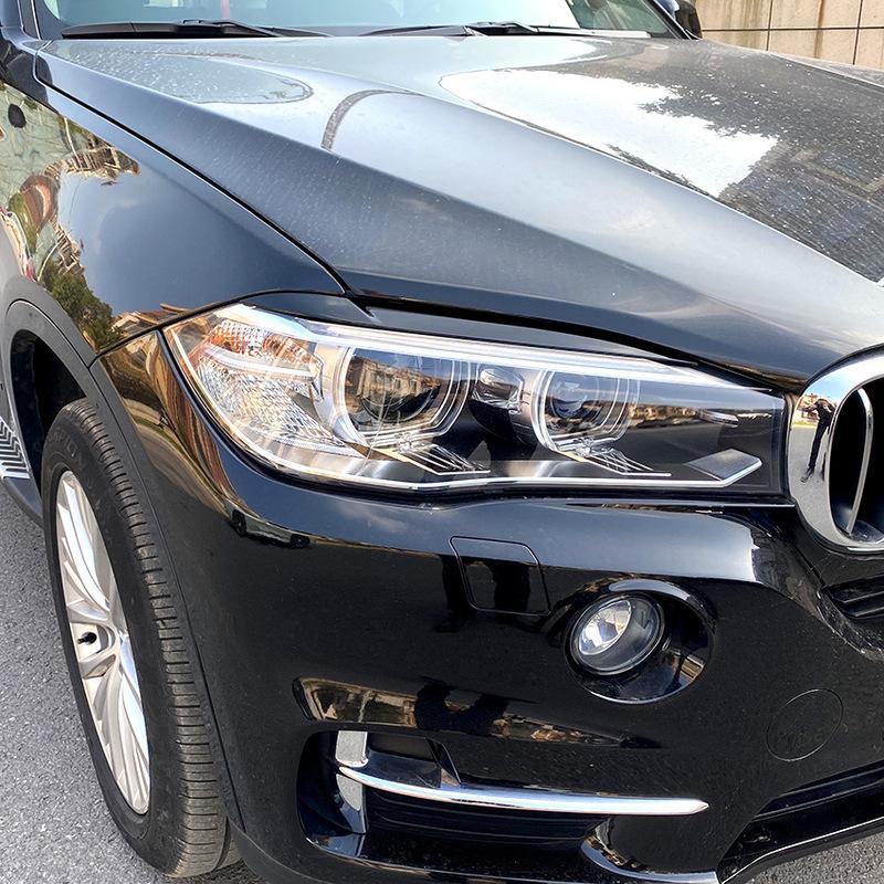 Dla BMW X5 X6 F15 F16 2014-2018 Samochód Przednia Osłona Reflektora Lampy Reflektorowej Brwiowa Listwa