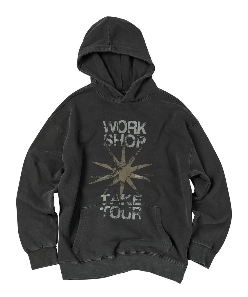 Take Tour Pigment Hoodie Black Charcoal