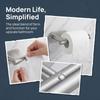 Wall Mount Tissue Roll Rack Silver Paper Roll Holder Durable Paper Roll Rack  Space Saving