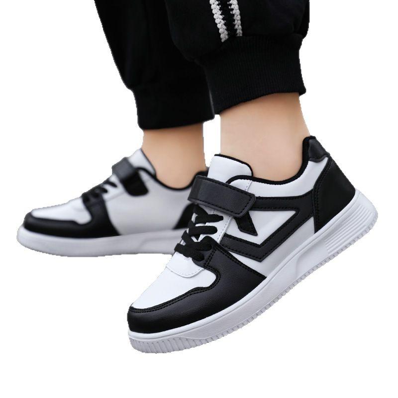 Children's Campus White Sneakers, Waterproof Leather Upper, Casual Shoes for Older Children, Unisex, White Athletic Shoes, Shoe Mold
