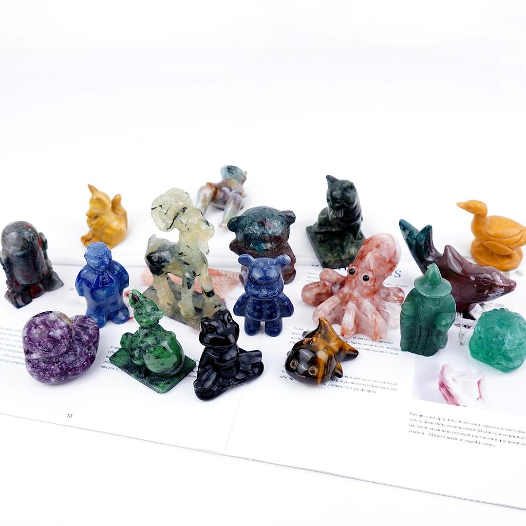 Natural Crystal Turtle Craftwork: Trendy Fish Tank Decoration Ornament.