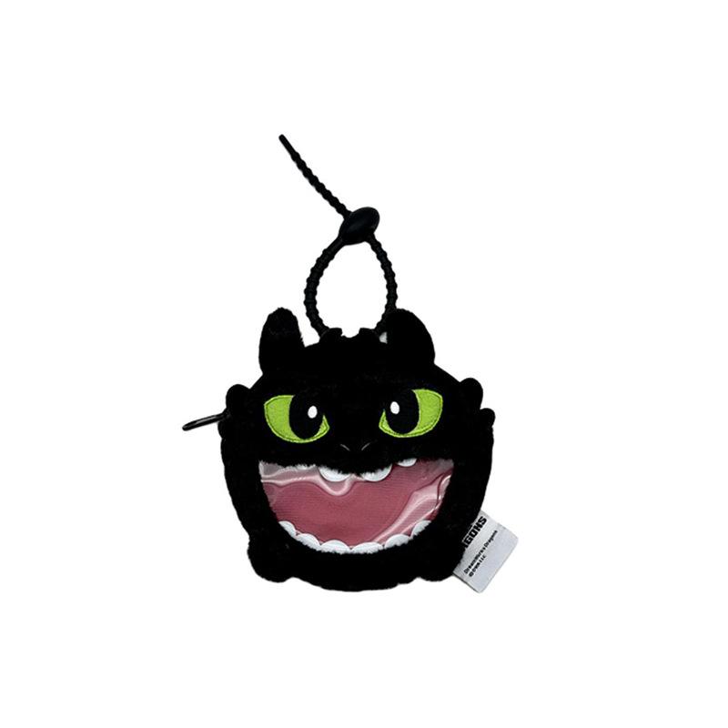 Genuine How To Train Your Dragon Toothless & Light Fury Plush Keychain 