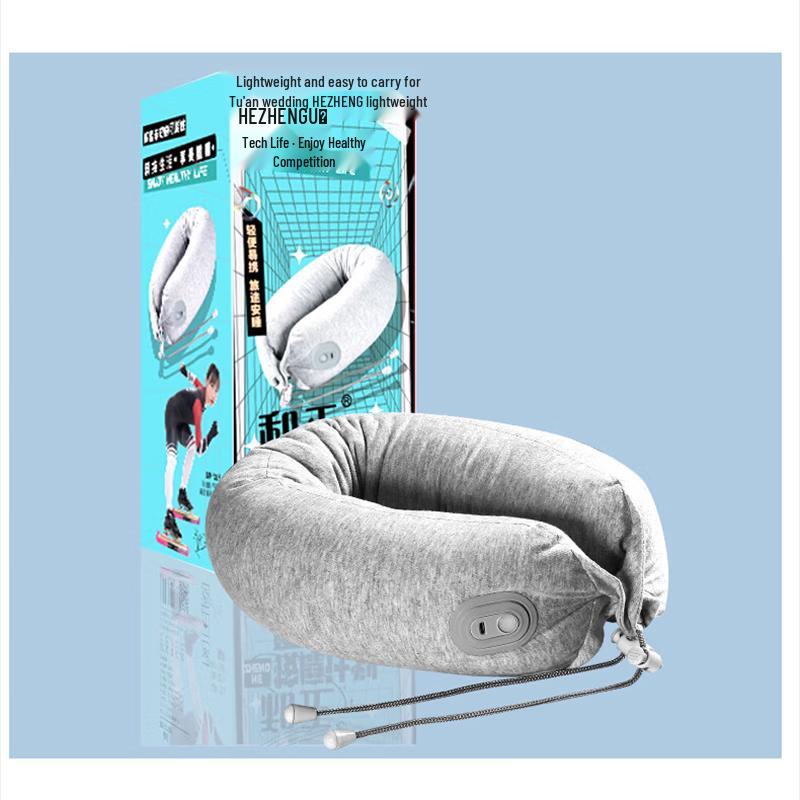 HEZHENG Portable U-shaped Neck Massager Pillow