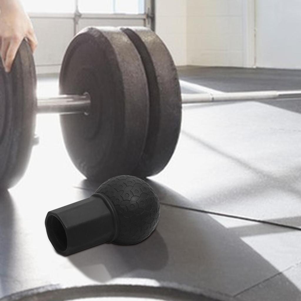 Attachment for Barbell Ball Rubber Holder 2.56inch Floor Swivel Base Rows Deadlifts