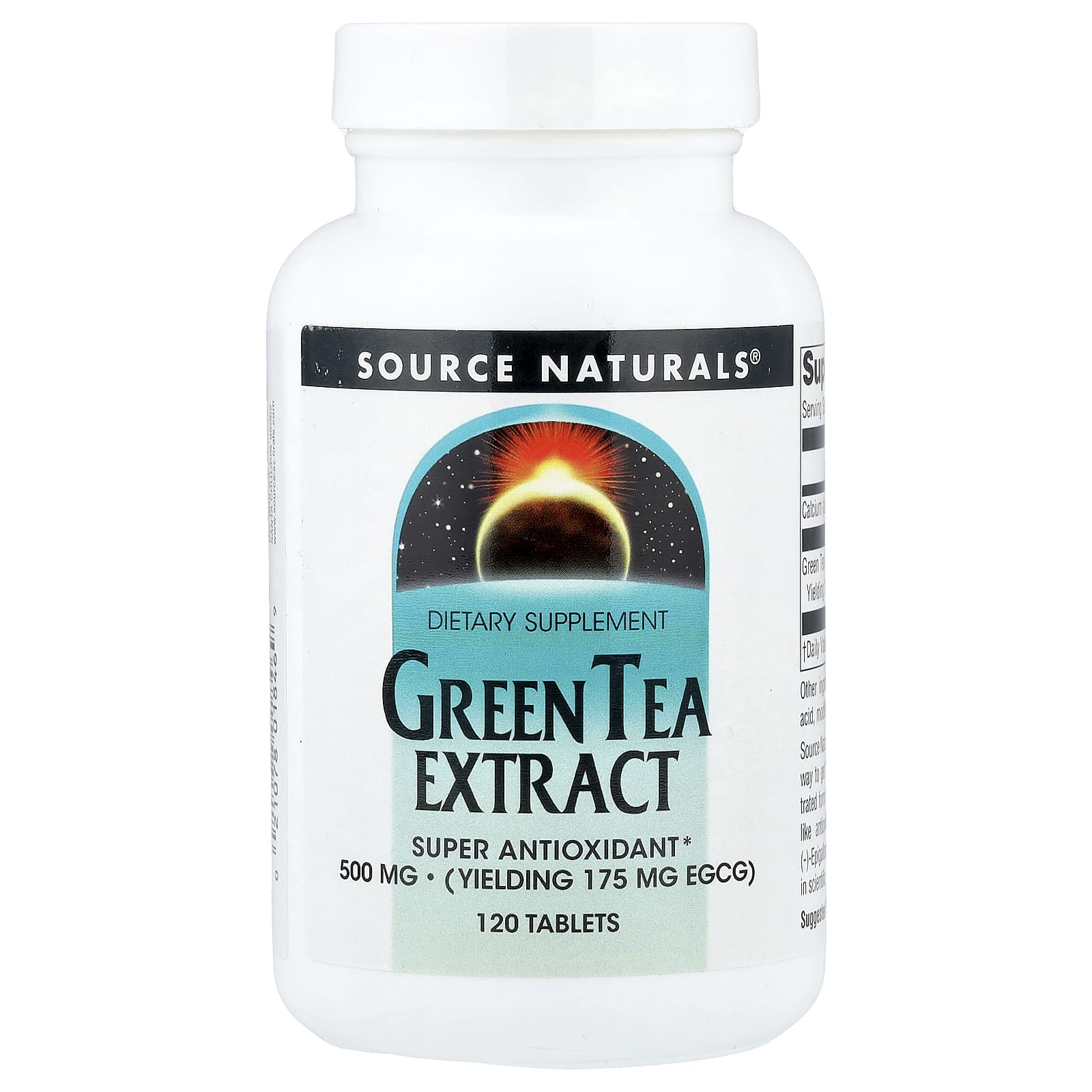 

Green Tea Extract, 500Mg, 120 Tablets