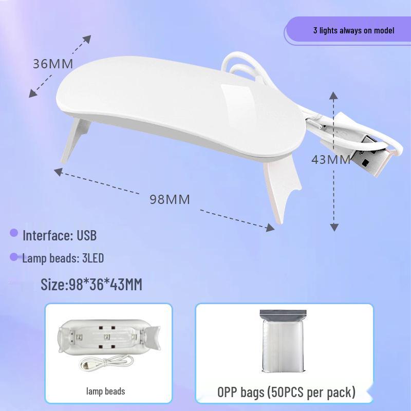Portable High-Power UV Nail Curing Lamp - Fast Drying, Wearable, & Customizable