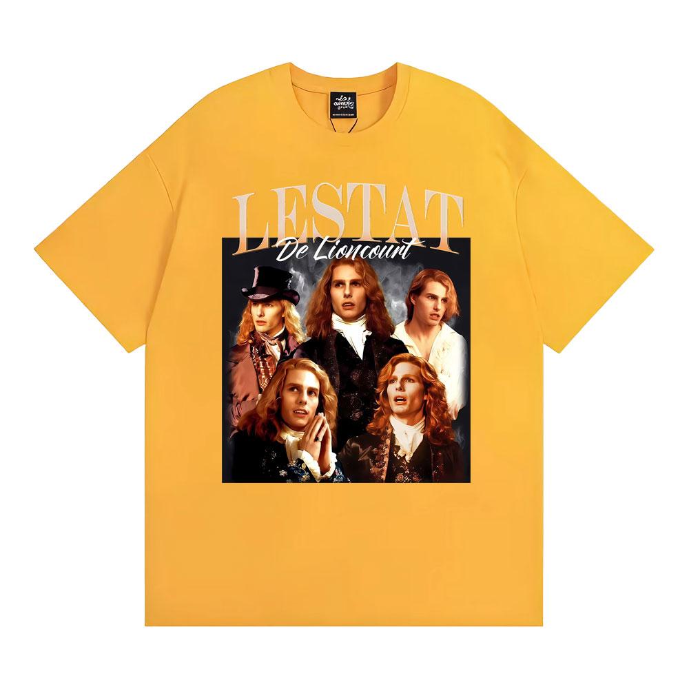 Lestat De Lioncourt Unisex Graphic T Shirt Men Women Clothing Summer Retro Gothic Fashion Tshirt Oversized Cotton Loose T Shirt