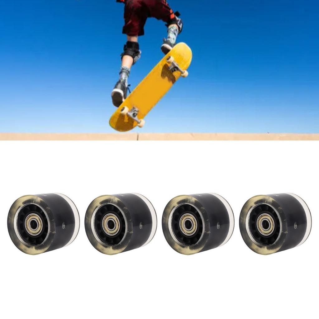 4 PCS  board Wheels and Bearings   Wheels Magnetic   Friction High   PU 55x45mm