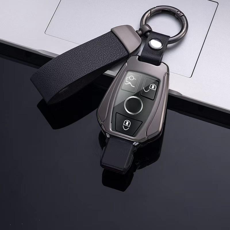 Metal Car Key Case Cover Protector Shell for A B C E Class GLS GLA GLK GLC CLS CLA AMG W204 W205 W212 W463 W176