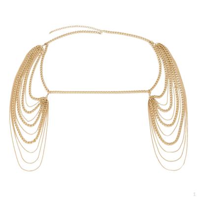 Body Chain for Women Metal Shoulder Necklace Punk Jewelry