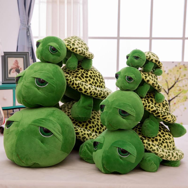 Cartoon Big Eye Turtle Plush Toy With Soft Crystal Velvet For Kids And Girls Gift