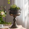 Kovové umění Váza na sušené květiny Dekorativní květináč Domácí dekorace Stolní středový prvek Venkovní urna