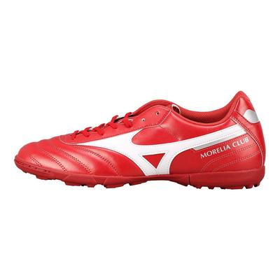 Morelia 2 Crampons Mi-Hauts Antidérapants Durables Chaussures de Football Homme Chaussures de Football Blanc Rouge P1GD221660