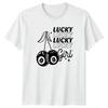 Lucky Lucky Lucky Lucky Girl Unisexs TShirt Retro Aesthetic Novelty