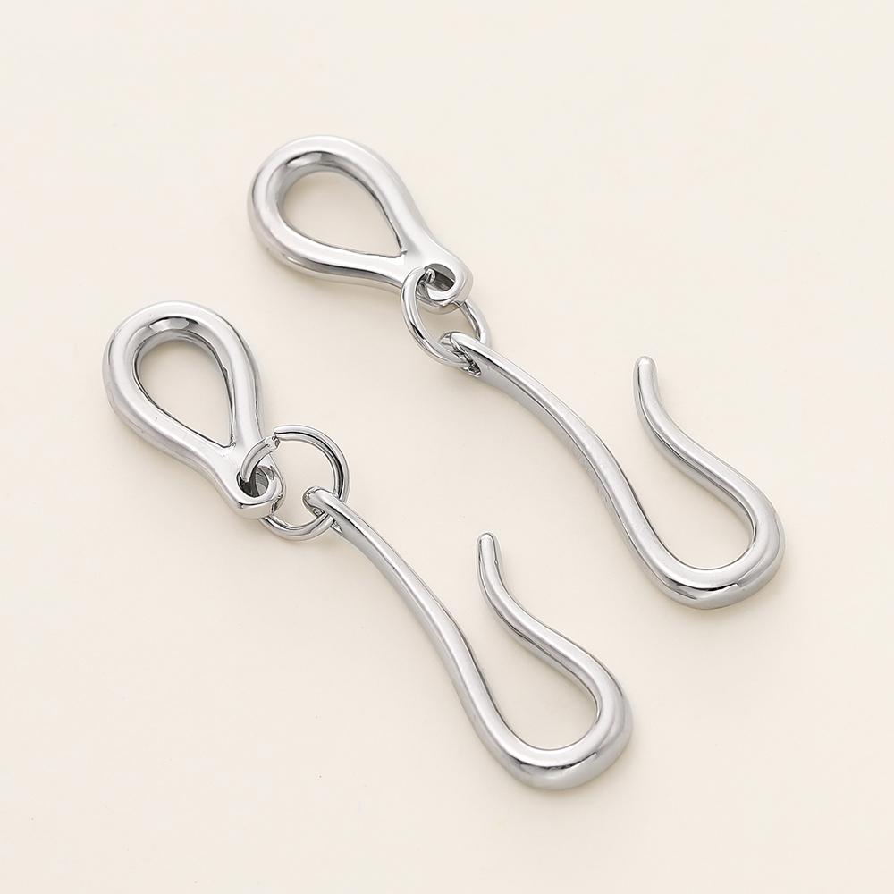 

2/4pcs 14/18K Gold Color Plated Heart Bowknot Fasteners Closure Lock Connector Clasps For DIY Needlework Pearls Jewelry Making 2PCS