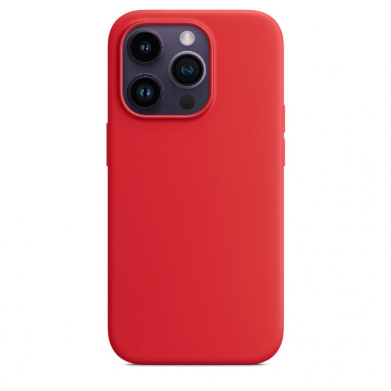 Magnetic Liquid Silicone Case for Apple iPhone 14 Pro Max with Magsafe and Animation Design