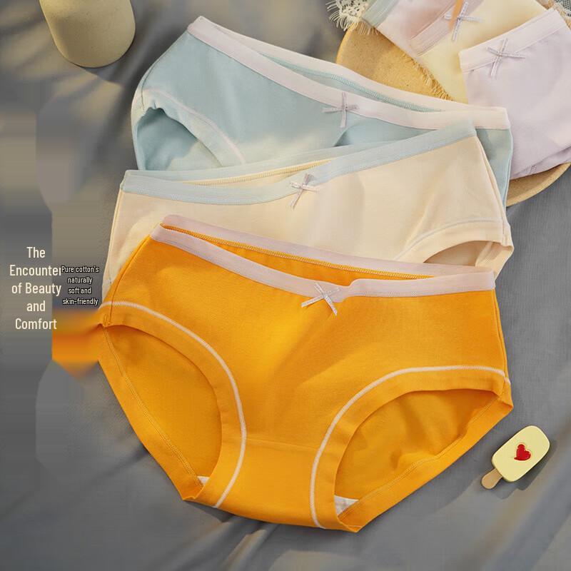 

Женские хлопковые антибактериальные трусы-слипы средней посадки NY&AD M (80-100 jin)