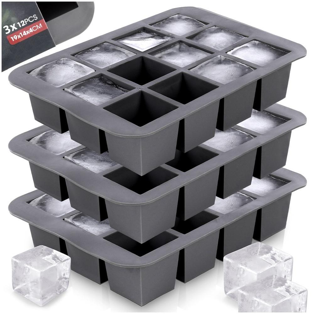 Silicone Ice Cube Mold 19.5X14X4 Cm 3 Pcs.