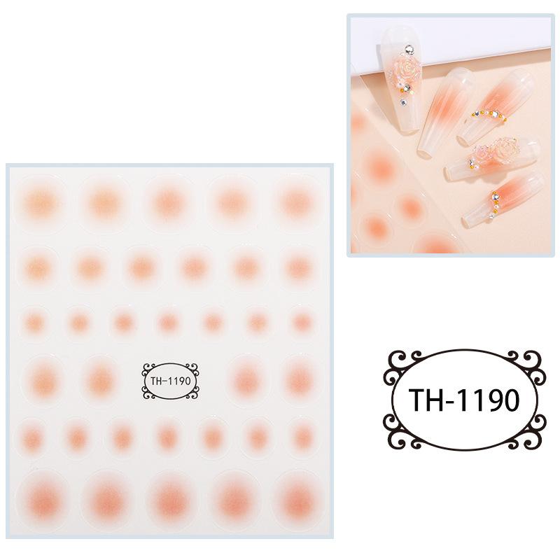 New Year Nail Art Stickers Bronzing Year of the Dragon Chinese Style Mahjong Cartoon Nail Stickers Decoration