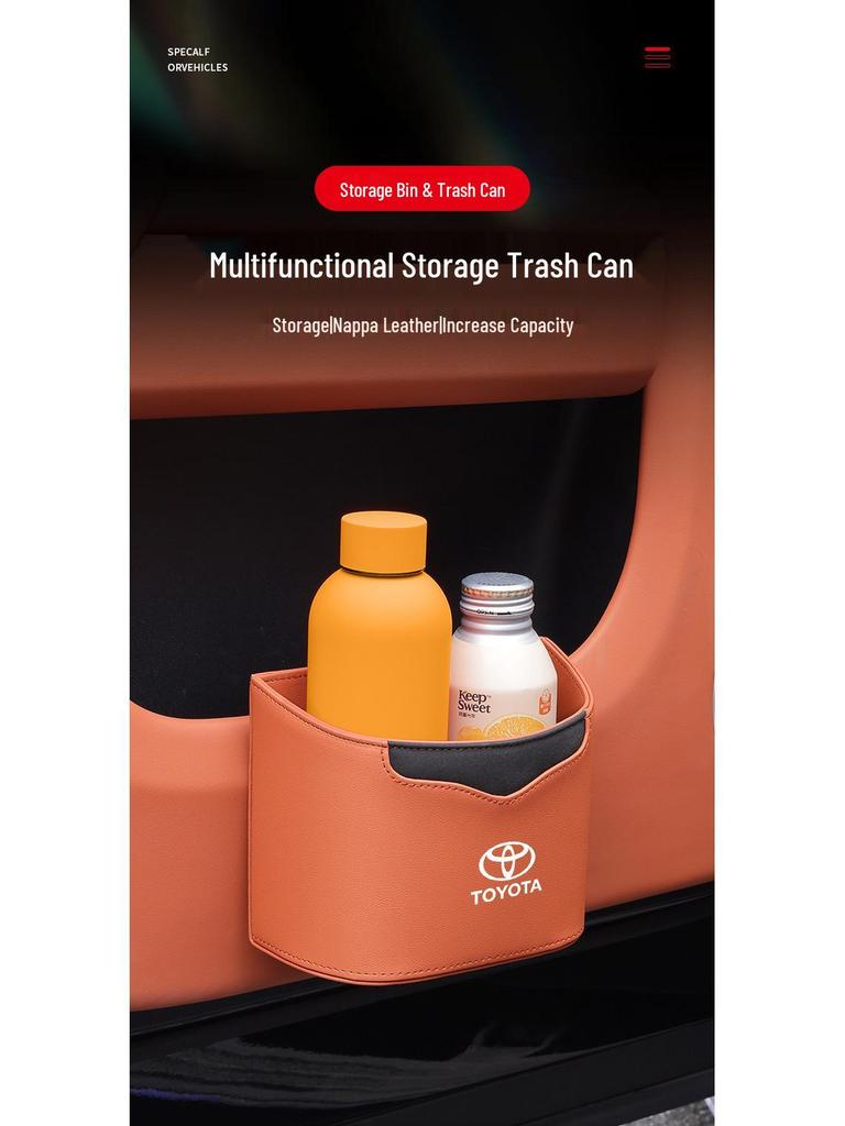 Toyota Car Trash Can Storage Bag for Sienna, Highlander, Avalon, RAV4 Interior Accessories