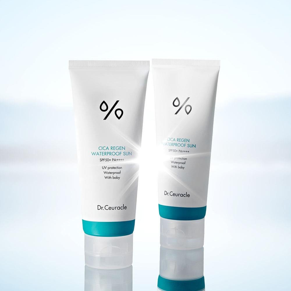 Dr.Ceuracle Cica Regen Waterproof Sun SPF50+ PA++++ Family Size Hydrating 100ml